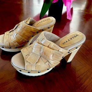 Veletto leather platform sandals size 36